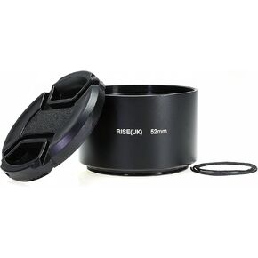 49/52/55/58/62/67/72/77mm Lens Hood Metal Telephoto Tele-Lens Long Focus Filter Thread Camera Metal Screw Hood Accessories(77mm)