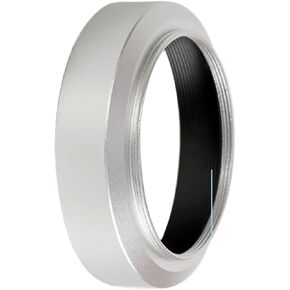 for contax GG-1 Metal Camera Lens Hood Screw Thread Lens Hood Metal Silver Camera Accessories