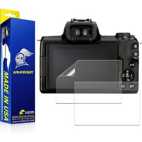 ArmorSuit MilitaryShield Anti-Glare 2 Pack Screen Protector Designed for Canon EOS M50 Mark II (2021) (Max Coverage) Anti-Bubble Matte Film