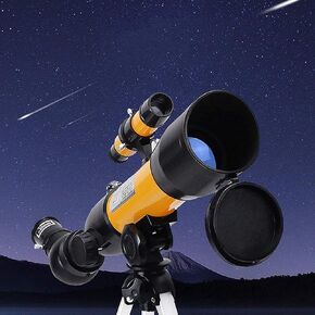 Portable Travel Telescope for Adult Telescope for Kids Astronomy Beginners 50mm Refractor Telescopes HD Low Light Night Vision for Observe The Moon and Landscape