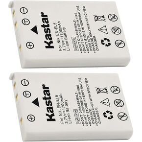 Kastar 2 Pack EN-EL5 Rechargeable Li-ion Battery for Nikon Coolpix P3, P4, P90, P80, P100, P500, P510, P520, P530, P5000, P6000, S10, 3700, 4200, 5200, 5900, 7900 Digital Cameras