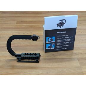 Professional Camera/Video Action Grip, Handheld Stabilizer Handle Grip for Camera, Camcorder, DSLR Compatible with Action Cameras, Canon, Nikon, Sony, Panasonic, Pentax, Olympus and More...