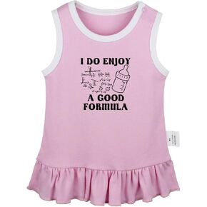 I Do Enjoy A Good Formula Funny Dresses, Newborn Baby Girls Princess Dress, Toddler Infant 0-24M Kids Ruffles Skirts in Kuwait