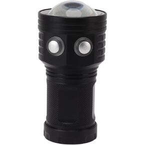 Underwater Flashlight 10000LM Brightness Diving Video Light for Diving, Camping, Night Fishing, Caving and Sailing with Red and Blue Light