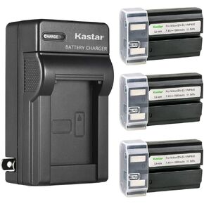 Kastar 1-Pack EN-EL1 Battery and AC Wall Charger Replacement for Nikon EN-EL1 ENEL1, Konica Minolta NP-800 NP800 Battery, Nikon MH-50, MH-52, MH-53, Konica Minolta BC-900 Charger
