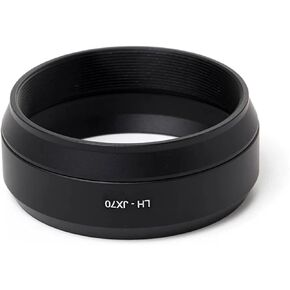 Lens Hood Replace Metal LH-JX70 for fujifilm X70 Camera Replaces Camera with 49mm Adapter Ring