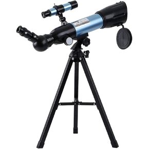 Adults Kids Monocular Telescope Floor Standing 50mm Aperture Refraction Telescope with Tripod for Astronomy Beginners Space Observation Stargazing Viewing Star Saturn Jup Beautiful Home