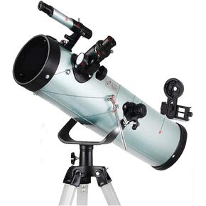 Refractor Telescope HD Low Light Night Vision Multi-Coated Optics with Smartphone Adapter Backpack and Moon Filter