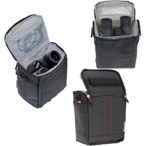 Navitech Black Protective Portable Handheld Binocular Case and Travel Bag Compatible with The Nikon Monarch 7 10X42