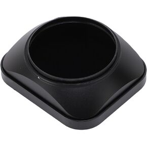 Yunseity Aluminum Alloy Square Lens Hood 55mm, Square Metal Lens Hood, Non Reflective Matte Finish, Mechanism, Camera Accessories, Reducing Lens Flares (Black)