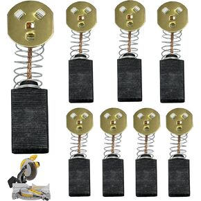 145323 Carbon Brushes Compatible with Black & Decker 145323-06, 145323-03 & 145323-02 - Fits for Dewalt Black & Decker DW705 DW708 Miter Saw Motor Brushes Parts (8 Pack)