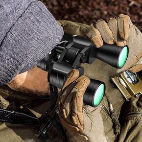 N-D, 180x100 Military Zoom Powerful Binoculars Day Low Night Optics Hunting with Case