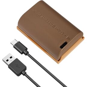 LP-E6NH 17.3Wh 7.2V 2400mAh High-Capacity Lithium-Ion Rechargeable Battery Pack with Built-in USB-C Charging Port