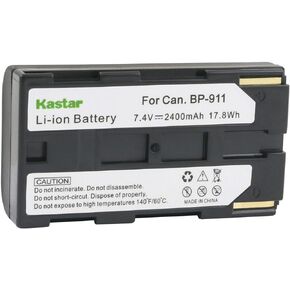 Kastar 1-Pack BP-911 / BP-915 Battery 7.2V 2400mAh Replacement for Canon EOS C500, EOS C500 PL, ES50, ES55, ES60, ES65, ES75, ES300V, ES410V, ES420V, ES520A, ES4000, ES5000, ES6000, ES6500V, ES7000ES