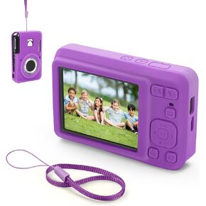 Silicone Camera Case Compatible with Kodak PIXPRO FZ55, Soft Silicone Cover Anti-Scratch Digital Camera Protective Sleeve (Pink)