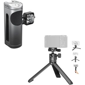 الحزمة: قبضة مقبض جانبي صغير للهاتف الذكي قفص الفيديو 3838+ SmallRig Mini Desktop Tripod 4630