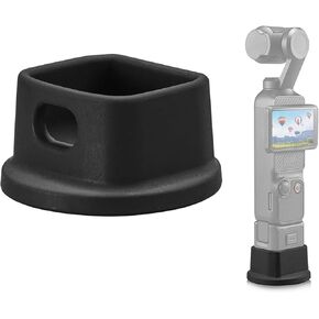 GOWENIC Silicone Stabilizer Base for Osmo Pocket 3, Non Slip Desktop Camera Holder with Stable Stand Base, Charging and Video Playback Stand Base, Black