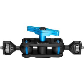 KONDOR BLUE | Cine Magic Arm | 1/4"-20 Mounting Ball Heads, Lightweight, Pro Mounting Solution, Adjustable Tension, Strong & Reliable Articulating Arm | Raven Black