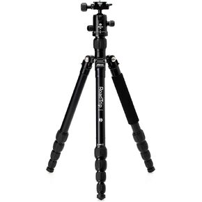 Benro MeFOTO Roadtrip Travel Tripod, Ballhead and Monopod in Black, 1 Series Aluminum Legs, 4 Leg Sections, Twist Leg Locks, Padded Carrying Case (BMRTABLK)