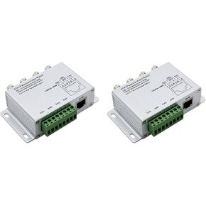 2X 4CH Passive Video Balun for TVI CVI AHD Cameras CCTV Via Twisted Pairs UTP Video 4CH Transceiver BNC to UTP RJ45