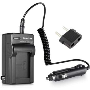 Kastar Battery Charger with Car Adapter Replacement for JVC BN-VF707 BN-VF707U JVC BN-VF714 BN-VF714U JVC BN-VF733 BN-VF733U and JVC GR-X5 GR-X5AC GR-X5E GR-X5US Camcorders