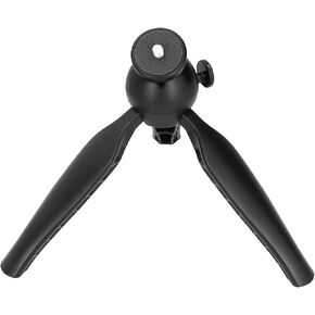 Tabletop Tripod, Phone Tripod with 1/4in Screw Mobile Phone Mini Desktop Live Selfie Camera Tripod Mini Tripod for Camera for Sports Cameras, Mirrorless Cameras, SLR (Black)