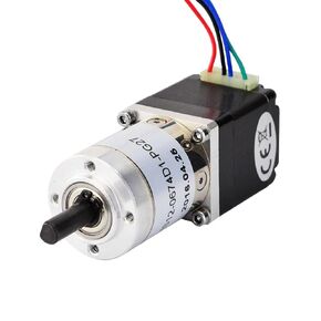 11 Geared Stepper Motor Ratio 27:1 Planetary Gearbox 4-Lead Dual Shaft 0.67A 1pcs