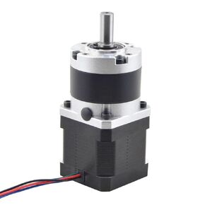 17 Stepper Motor Planetary Gearbox Motor 0.36N.m 8mm Output Shaft 17 Ratio 5:1/10:1 1pcs(Ratio 5 to 1)