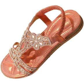 Plus Size Cool Sandals Shui Zuan Women's Summer Slope Fashion Lady Bohemian Fairy Wind with Skirt Shoes