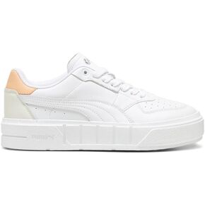 Puma Womens Cali Court Leather Lace Up Sneakers Shoes Casual - White - Size 7.5 M