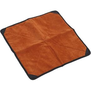 Folding Camera Lens Wrap for DSLR Protective Cover - Universal Fit - Brown Flannel - Compact & Durable (L)