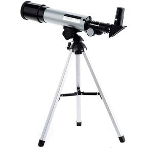 360/50Mm Portable Telescope for Kids Beginners Astronomy Telescope Refractor with Tripod 2 Eyepieces for Observe Landscape Best Gift for Students Nice Family