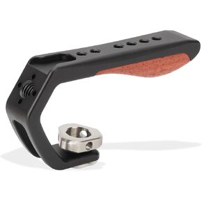 Cold Shoe Mount Camera Top Handle, Lightweight Multifunction Camera Cage Top Handle Grip for Vlog Shooting Live Streaming Microphone, LED Light