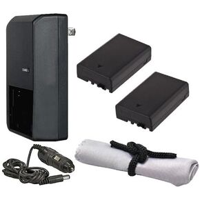 High Capacity 'Intelligent' Batteries (2 Units) Compatible with Pentax K-S2 + AC/DC Travel Charger