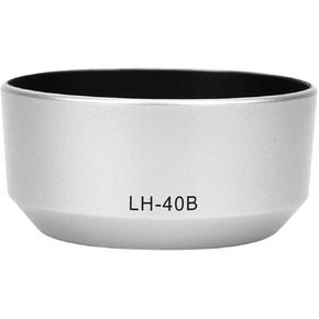 Silver 45mm Camera Reversible Lens Hood for Olympus M.for zuiko for Digital 45mm 1:1.8 Lens Replaces for Olympus LH-40B Lens Shade