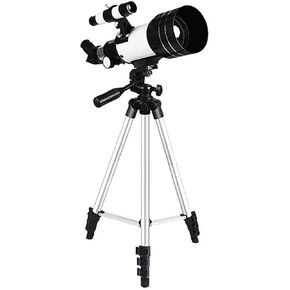 Travel Telescopes Astronomical Telescopes 70mm Aperture Refractor Telescopes for Kids Adults Beginners with Portable Bag and Tripod (Package 3)