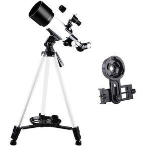 Telescope for Adults Beginners Kids 70mm Aperture 400mm Astronomical Refractor Telescope BAK4 Prism FMC Lens Telescope for Astronomy with Smartphone Adapter and Tripod and Backpack