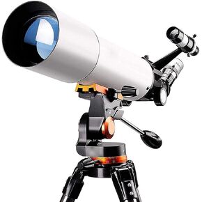 Astronomical Telescope Profession Stargazing Telescopes for Adult Beginners 80mm Astronomy Refractor Telescope with Adjustable Tripod Eyepiece 10mm/25mm Nice Family