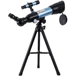 Adults Kids Monocular Telescope Floor Standing 50mm Aperture Refraction Telescope with Tripod for Astronomy Beginners Space Observation Stargazing Viewing Star Saturn Jupiter Planets