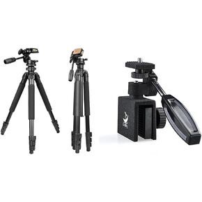 Gosky 61-inch Tripod and Car Window Mount for Spotting Scopes, Binoculars, Cameras