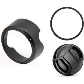 Filter Kit UV CPL ND4 Bayonet Lens Hood Cap for Canon RF 24-50mm F4.5-6.3 is STM Lens on EOS R8 R6 R7 R5 R10 R50 R100 Camera(Kit 3)