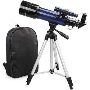 Telescope Astronomical Refraction 70Mm Hd Fully Coated Glass Optical Lens Portable Tripod Outdoor Travel Storage for Beginners Adults and Children