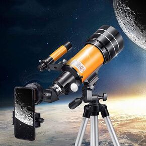 Kids telescopes for Adults Astronomy 233X Magnification Travel Scope Refractor Telescopes Low Light Night Vision Waterproof HD with Tripod Phone Adapter
