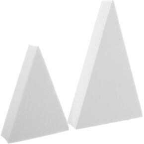Angoily Lightweight Geometry Cubes Photography Props White Triangle for Makeup Jewelry and Cosmetics Photos