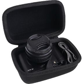قضية تخزين صعبة الحمل متوافقة مع Fujifilm X-M5 15-45 مم مرآة مرآة مربع تخزين سفر سفر (صغير)