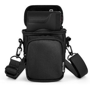 Protective Travel Case for Canon G7 X Mark II/ G7X Mark III Digital 4K Vlogging Camera - Portable Compact Camera Bag with Strap (Black Case Only)