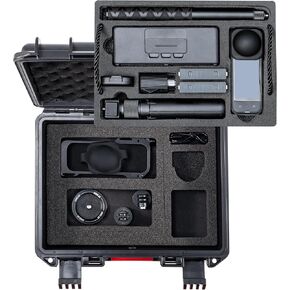 Waterproof Carrying Case for Insta360 X5, Hard Case Double Layers, Shockproof, IP67, Large Capacity Carrying Case for Insta360 X5 X4 Camera and Accessories,Black