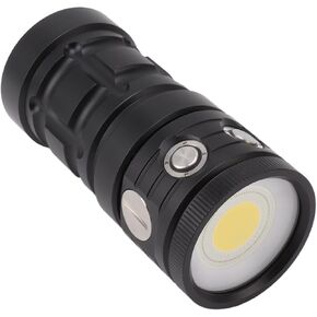 Yosoo Underwater Flashlight 18000LM for Cave Diving, Night Fishing, Aluminum Alloy Material