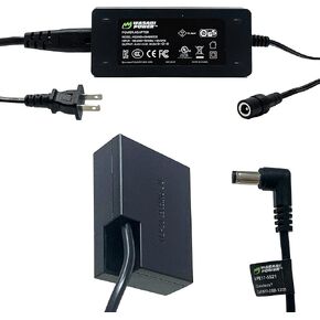 Wasabi Power DCC-LPE17 Dummy Battery DC Coupler & AC Adapter لـ Canon DR-E18 AC-E6 AC-E6N ACK-E18 LP-E17 0250C001 و CANON EOS REBEL 77D 200D 250D 760D 850D R10 R1 SL3 SL3