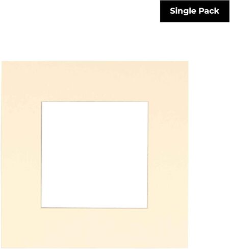 CountryArtHouse White Acid Free 32x32 Square Picture Frame Mat with White Core Bevel Cut for 28x28 Pictures - Fits 32x32 Frame - Pack of 1 Matboard in Saudi Arabia